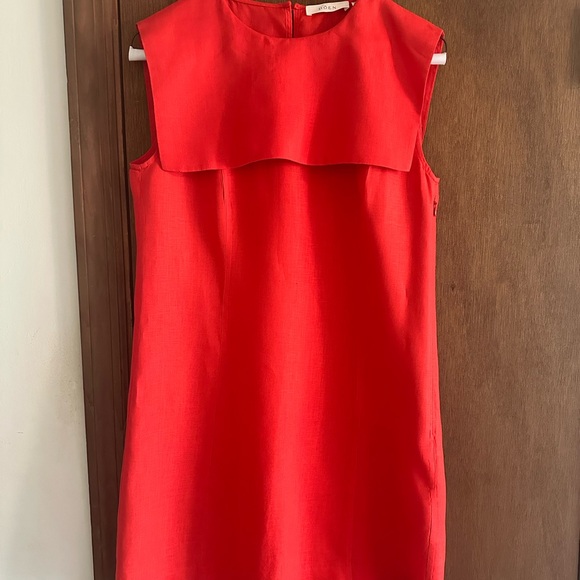 Doen Monroe Dress - Size 2 - 100% Linen Sailor style mini dress - Carmine red - Picture 3 of 4